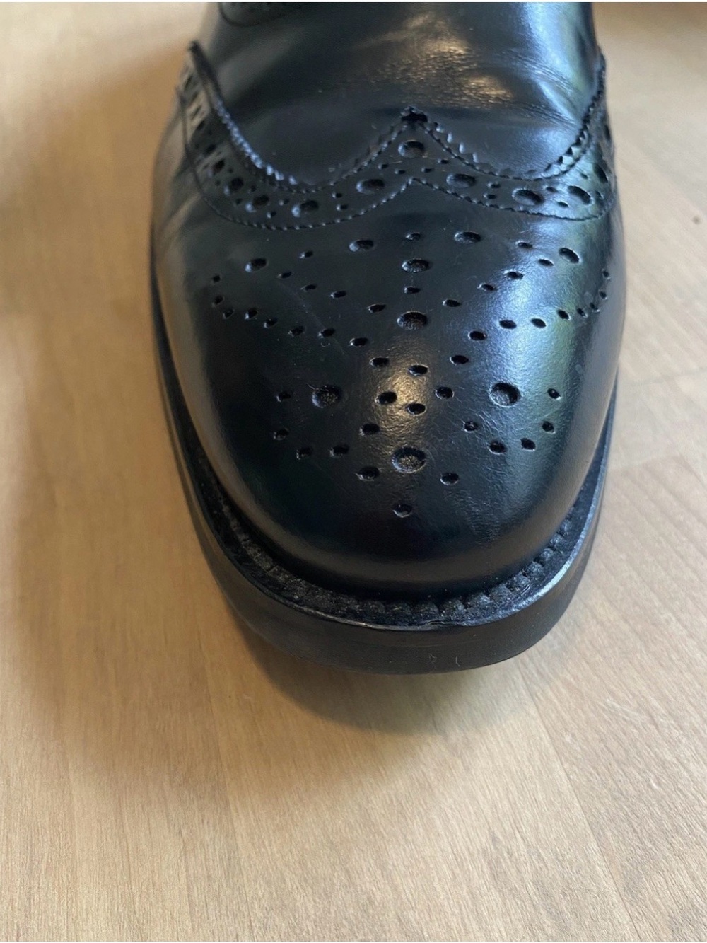 To Boot New York Adam Derrick Mens Black Wingtip Oxford Dress Shoes Italy 11.5 - Picture 3 of 11